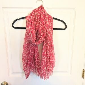 Pink Animal Print Scarf